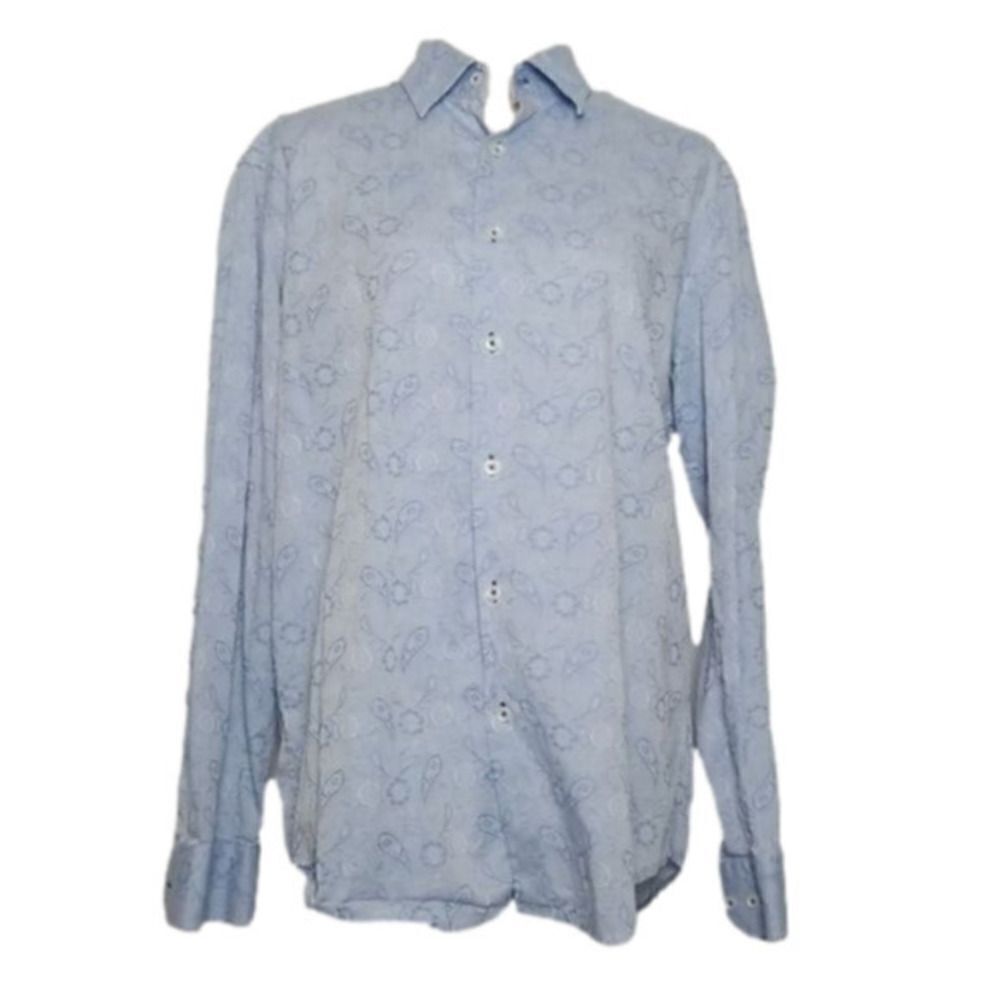 Report Collection Men's Long‎ Sleeve button down shirt size Large